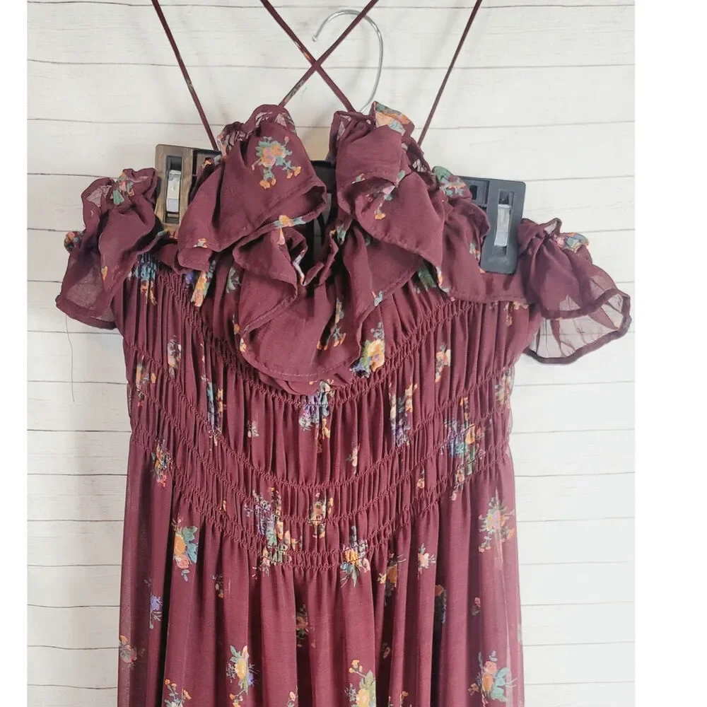 Free People Cloud Nine Maxi Dress, sz Small
